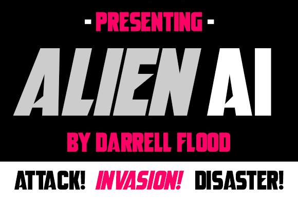 Alien AI Font: Slick, Modern Display Typography