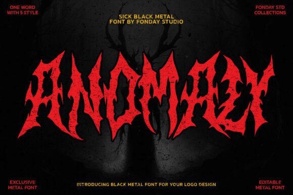 Anomaly Font: Forging a Visual Identity in Fire and Steel