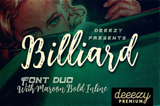 Billiard Font Duo: A Cool Retro Vibe for Modern Design