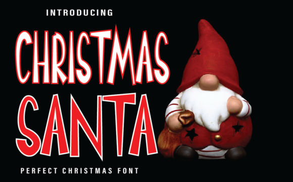 Bring Joyful Energy to Every Design with Christmas Santa Font