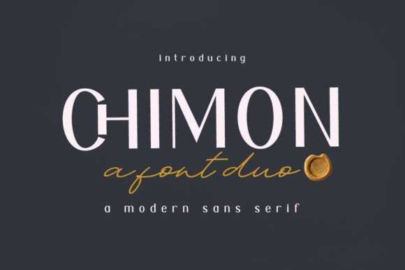 Chimon Font Duo: A Handcrafted Brush Typeface for Bold Designs