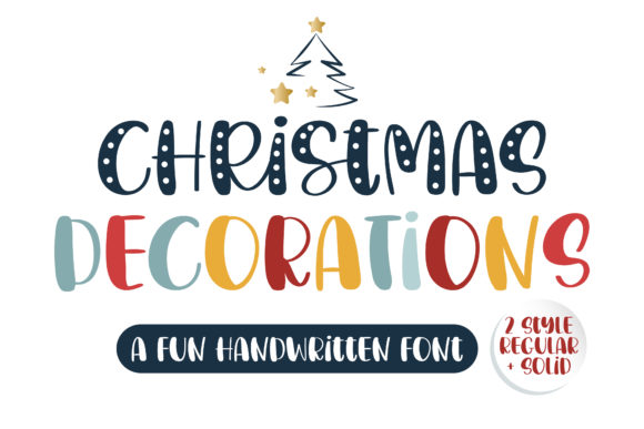 Christmas Decorations Font: A Handwritten Touch for Festive Designs
