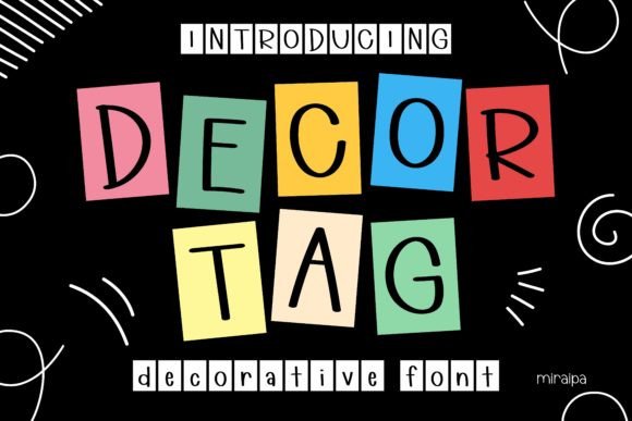 Decor Tag Font: The Fun Typeface for Every Creative Project
