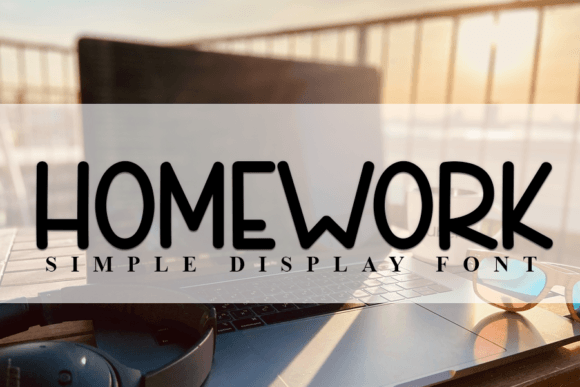 Homework Font: A Modern Handwritten Font for Creative Projects