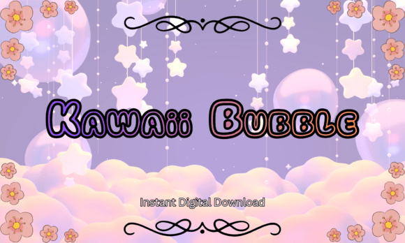 Kawaii Bubble Font: Designing with Dreamy, Soft Typography