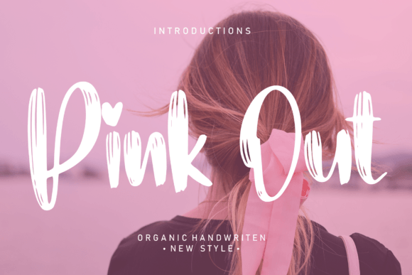 Pink out Font: A Handwritten Style for Creative Projects