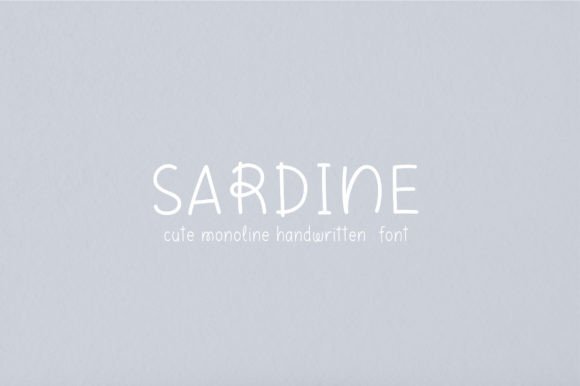 Sardine Font: A Handwritten Typeface with Real Character