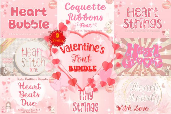 The Ultimate Love Letter in Typography: Inside the Valentines Font Bundle