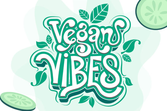Vegan Vibes Font: A Retro Touch for Modern Creative Projects
